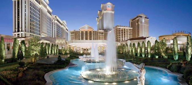 fountains in front of resort