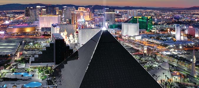 skyline view of Las Vegas